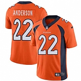 Nike Denver Broncos #22 C.J. Anderson Orange Team Color NFL Vapor Untouchable Limited Jersey,baseball caps,new era cap wholesale,wholesale hats